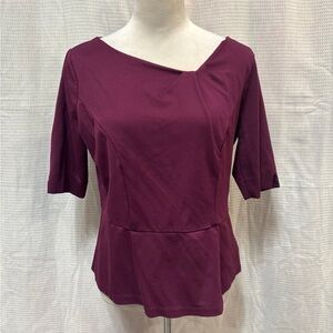 White House Black Market Women's Plum Blouse